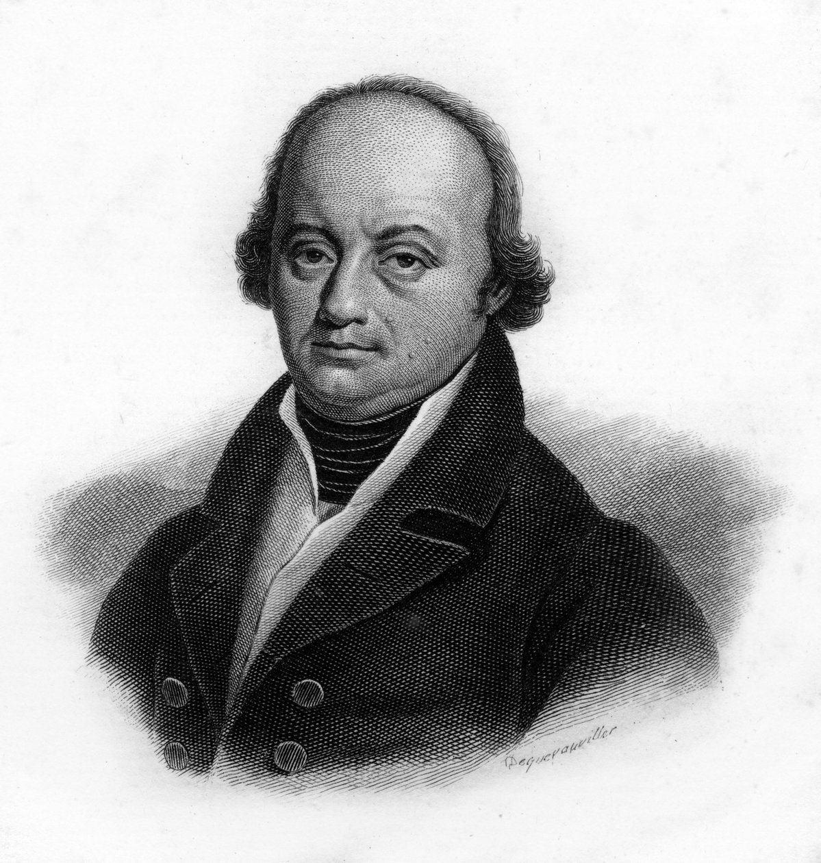 Franz-Joseph Gall (Franz Joseph) (1758 - 1828) német orvos portréja, metszet a XIX. alkotó: Unknown artist