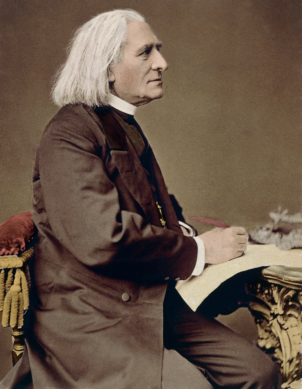 Liszt Ferenc (1811-1886) magyar zeneszerző, zongoraművész és karmester portréja alkotó: Unknown artist