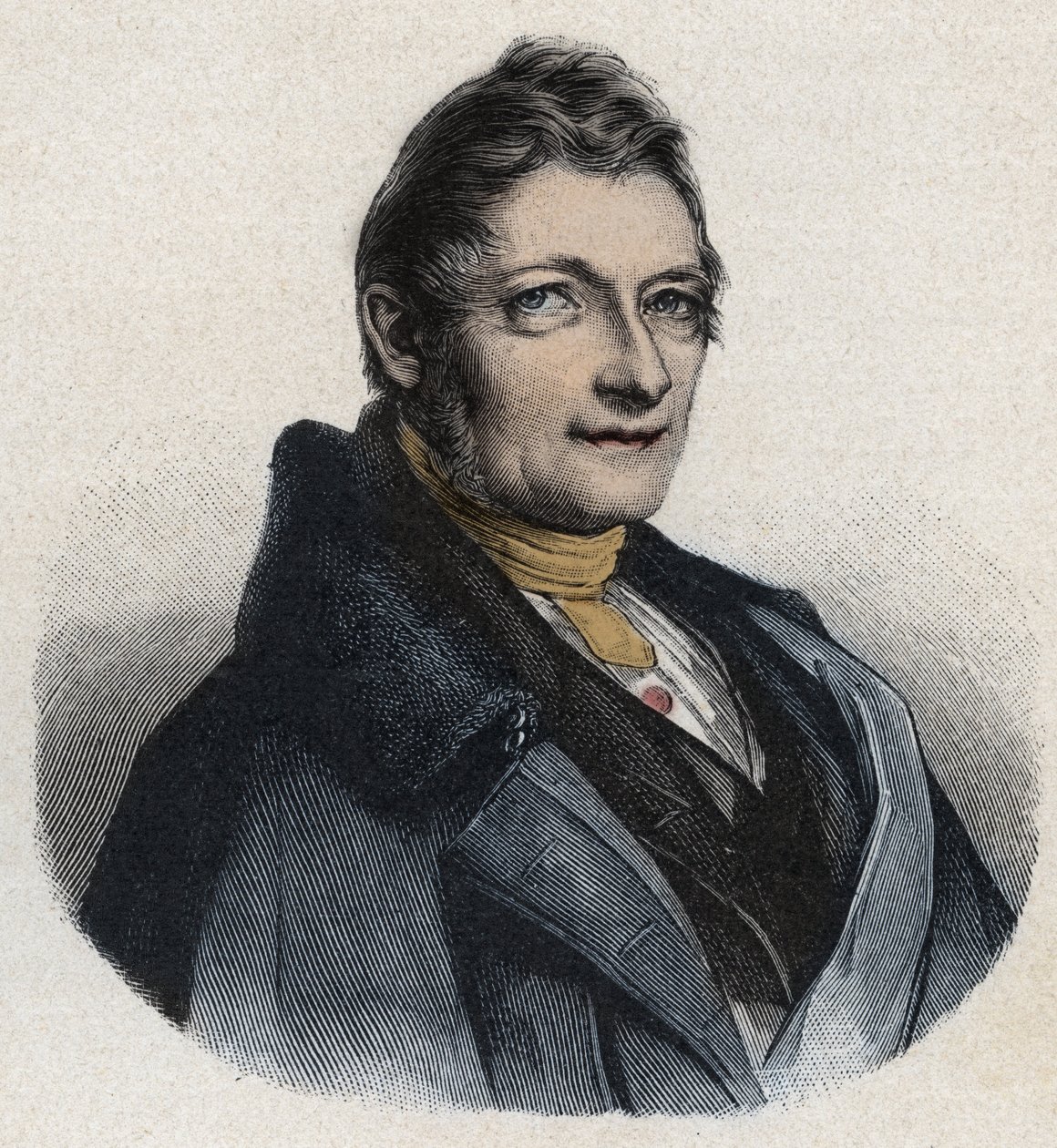 Franz Xaver Gabelsberger (1789-1849) angol feltaláló portréja alkotó: Unknown artist