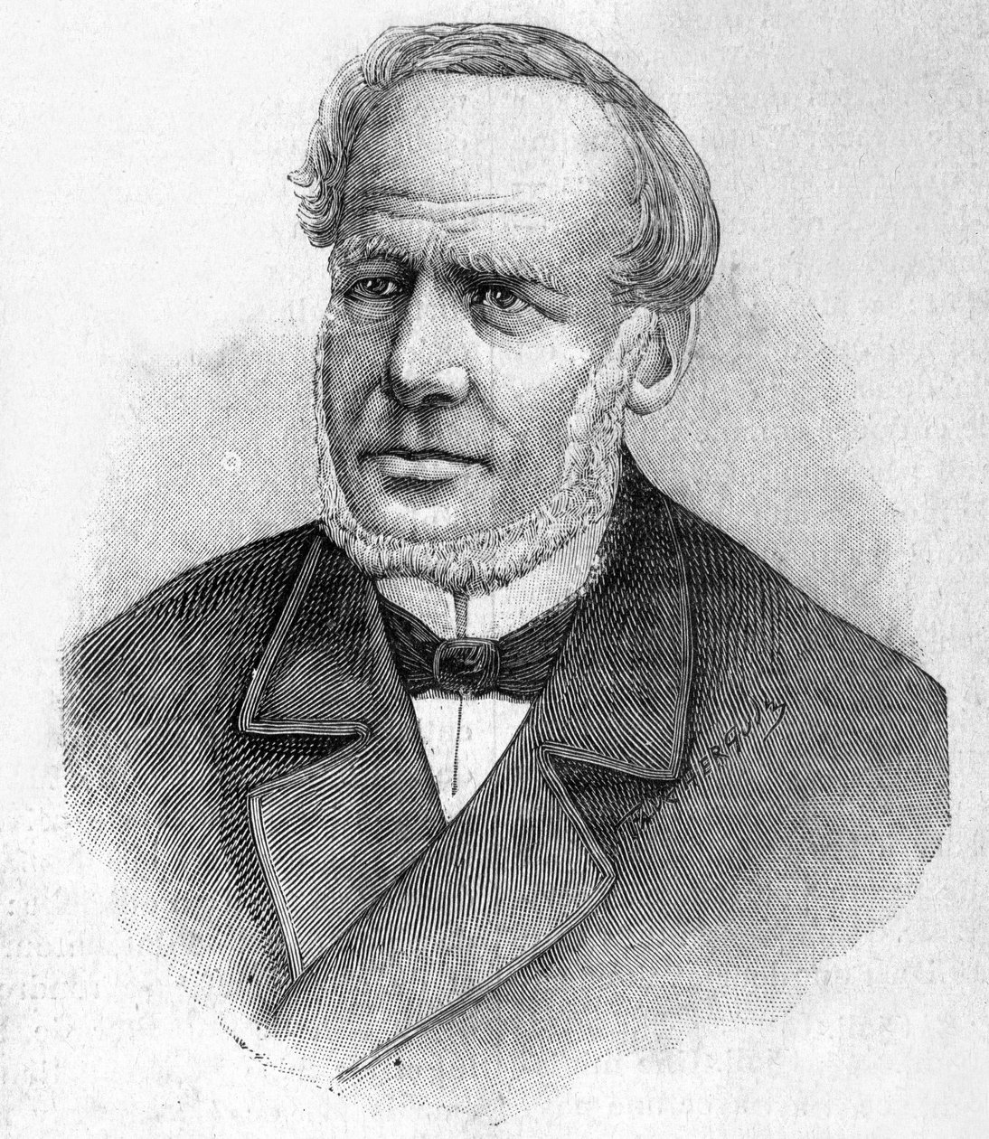Franz de Champagny (1804-1882) portréja – a „Les Contemporains”-ban, 19. század végén. alkotó: Unknown artist
