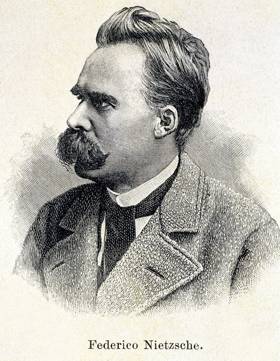 Friedrich Nietzsche (1833-1900) portréja alkotó: Unknown artist