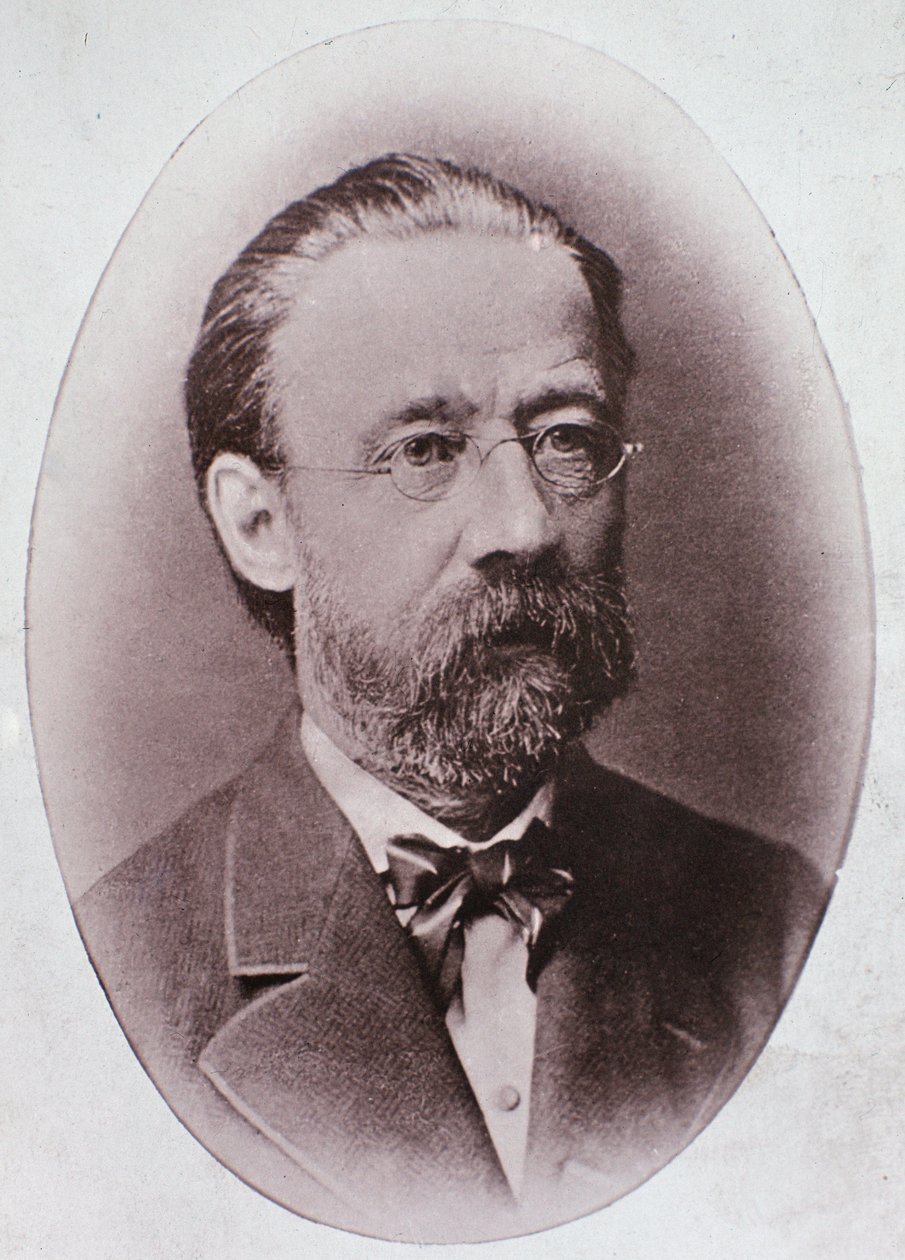 Friedrich Smetana portréja (metszet a fotó után) alkotó: Unknown artist