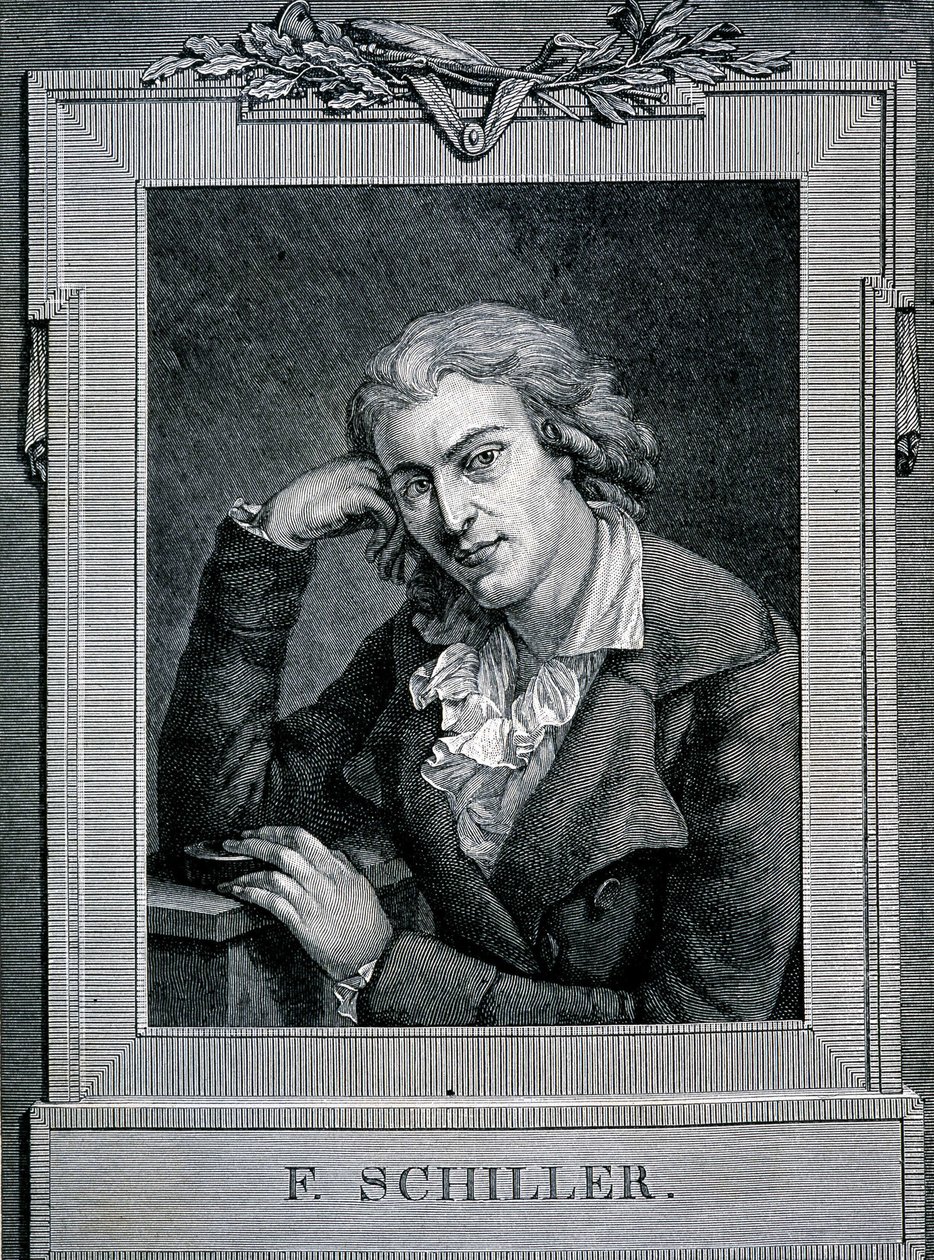 Friedrich von Schiller (1759-1805) német költő és drámaíró portréja. alkotó: Unknown artist