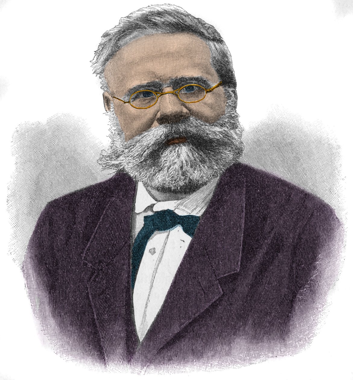 Fritz Reuter (1810-1874) német író portréja. alkotó: Unknown artist
