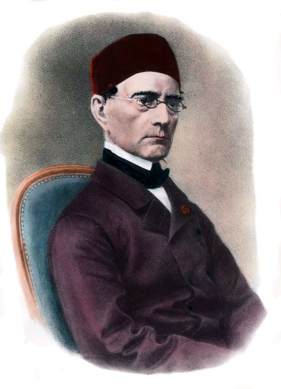 Gabriel Lame (1795-1870) portréja, matematikus metszet a 19. századi magángyűjteményből alkotó: Unknown artist