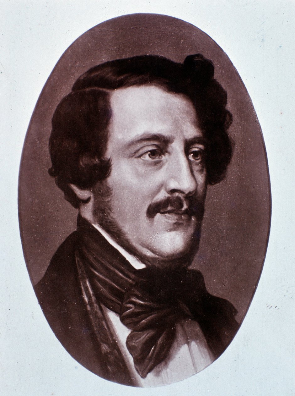 Gaetano Donizetti portréja (metszet) alkotó: Unknown artist