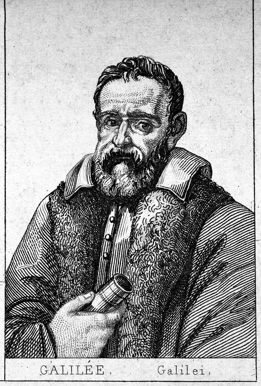 Galileo Galilei dit Galilea (1564 - 1642) portréja. alkotó: Unknown artist