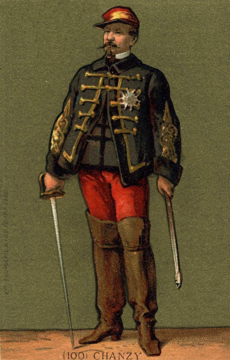 Chanzy tábornok portréja (1823 - 1883) A 19. század végének kromolitográfiája. alkotó: Unknown artist