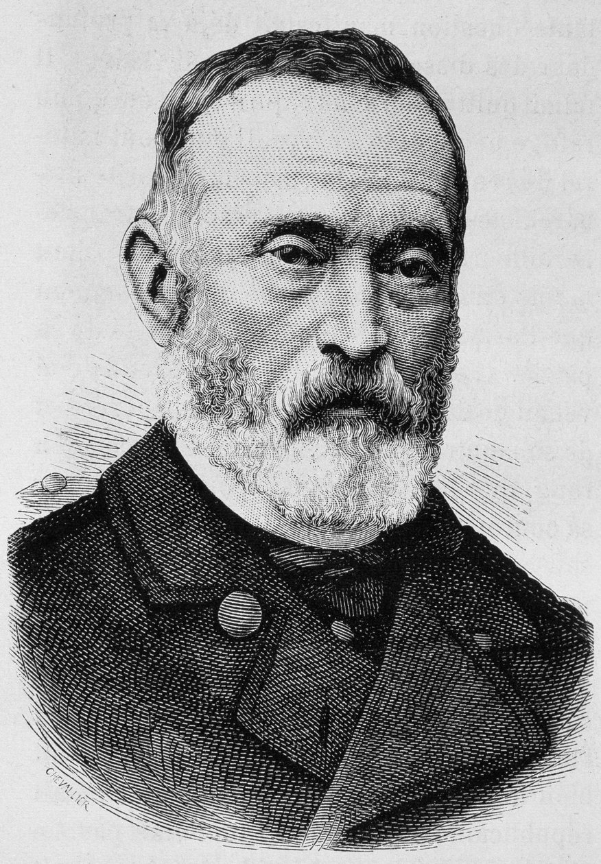 Clément Thomas tábornok (1809 - 1871) portréja. század végi metszet a „Histoire de France”-ban, H. Martin. alkotó: Unknown artist