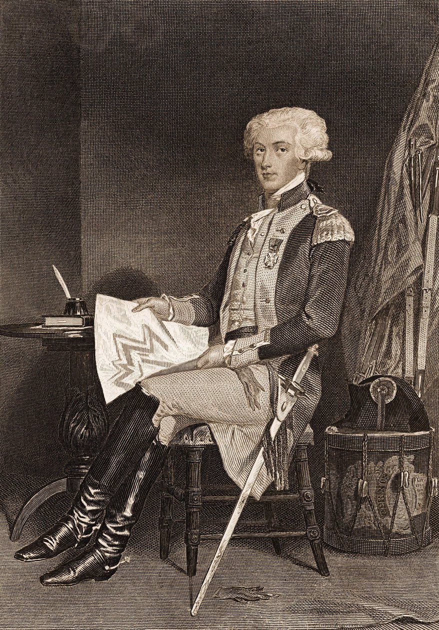 La Fayette (Lafayette) tábornok (1757-1834) portréja. alkotó: Unknown artist