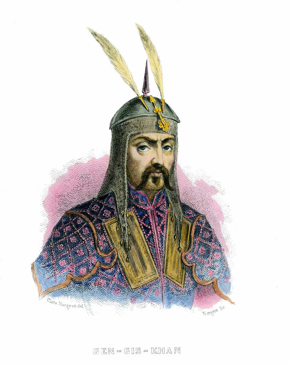 Dzsingisz kán portréja (Temudzsin alkotó: Unknown artist