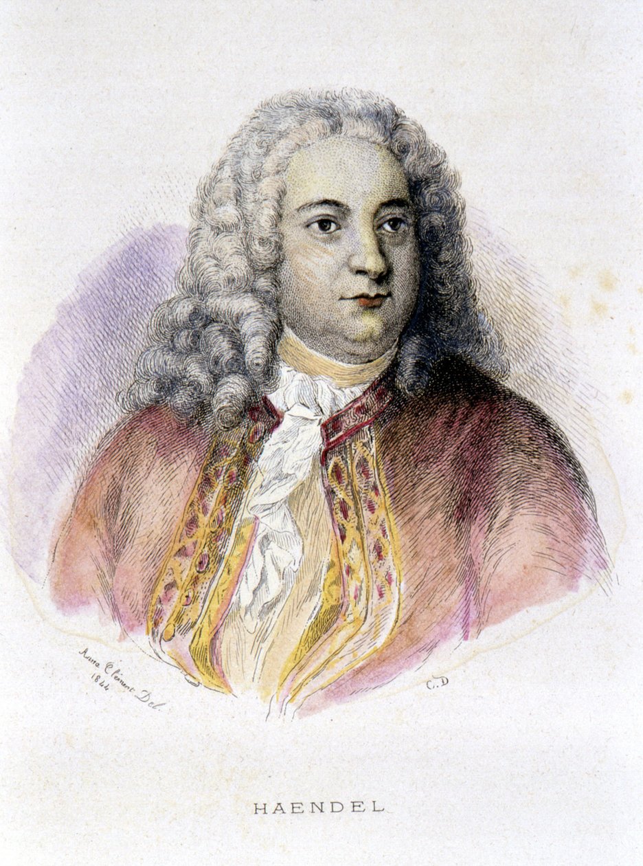 George Frederick Handel portréja (Georg Friedrich Handel alkotó: Unknown artist
