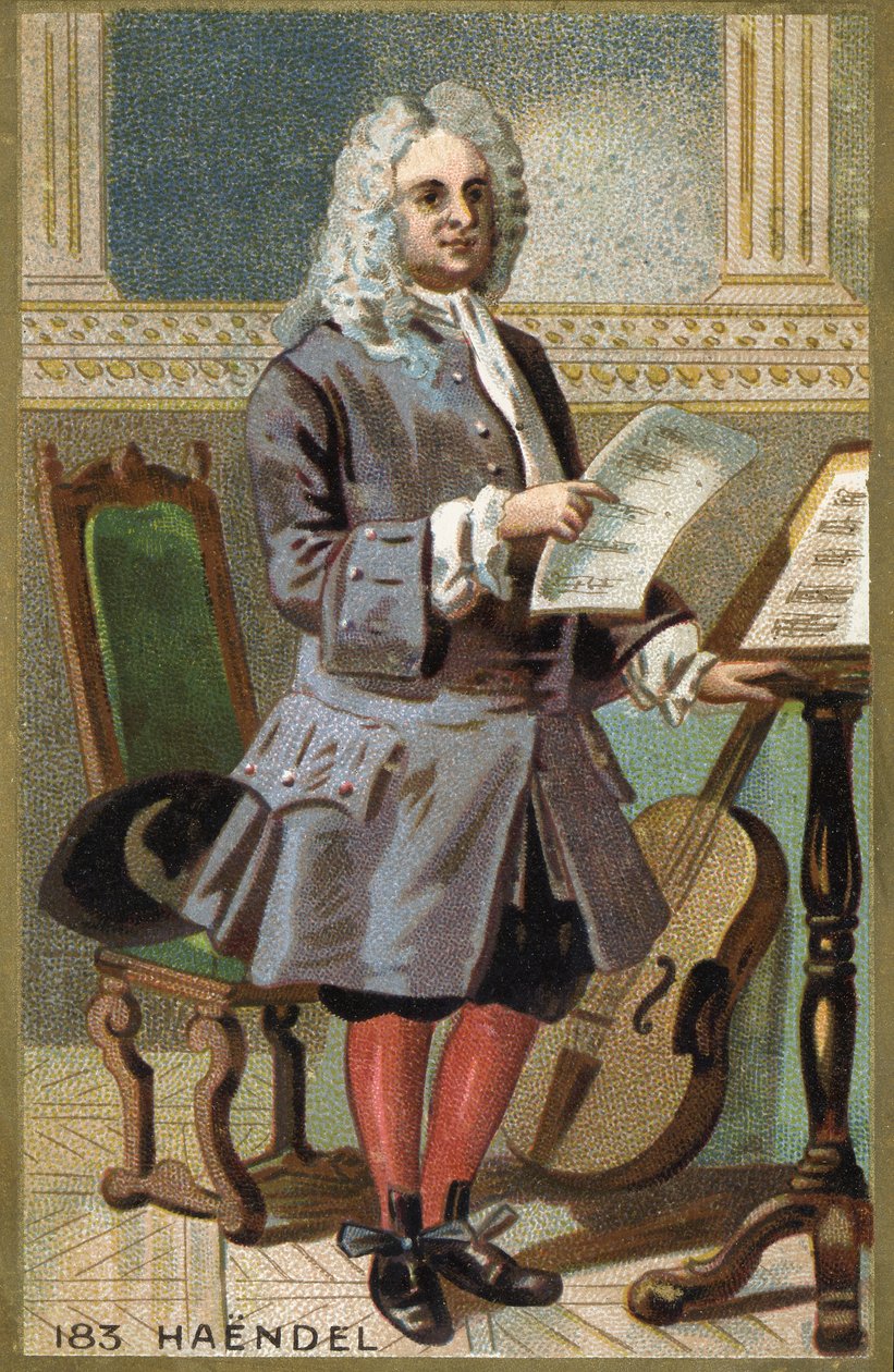 George Frederick Handel portréja (Georg Friedrich Handel alkotó: Unknown artist