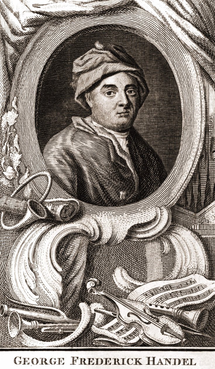 George Frederick Handel portréja (Georg Friedrich Handel alkotó: Unknown artist