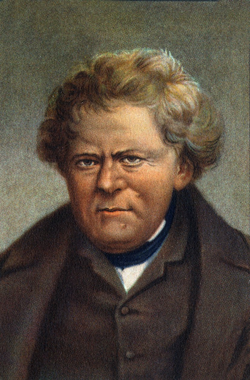 George OHM német fizikus portréja (nyomtatás) alkotó: Unknown Artist
