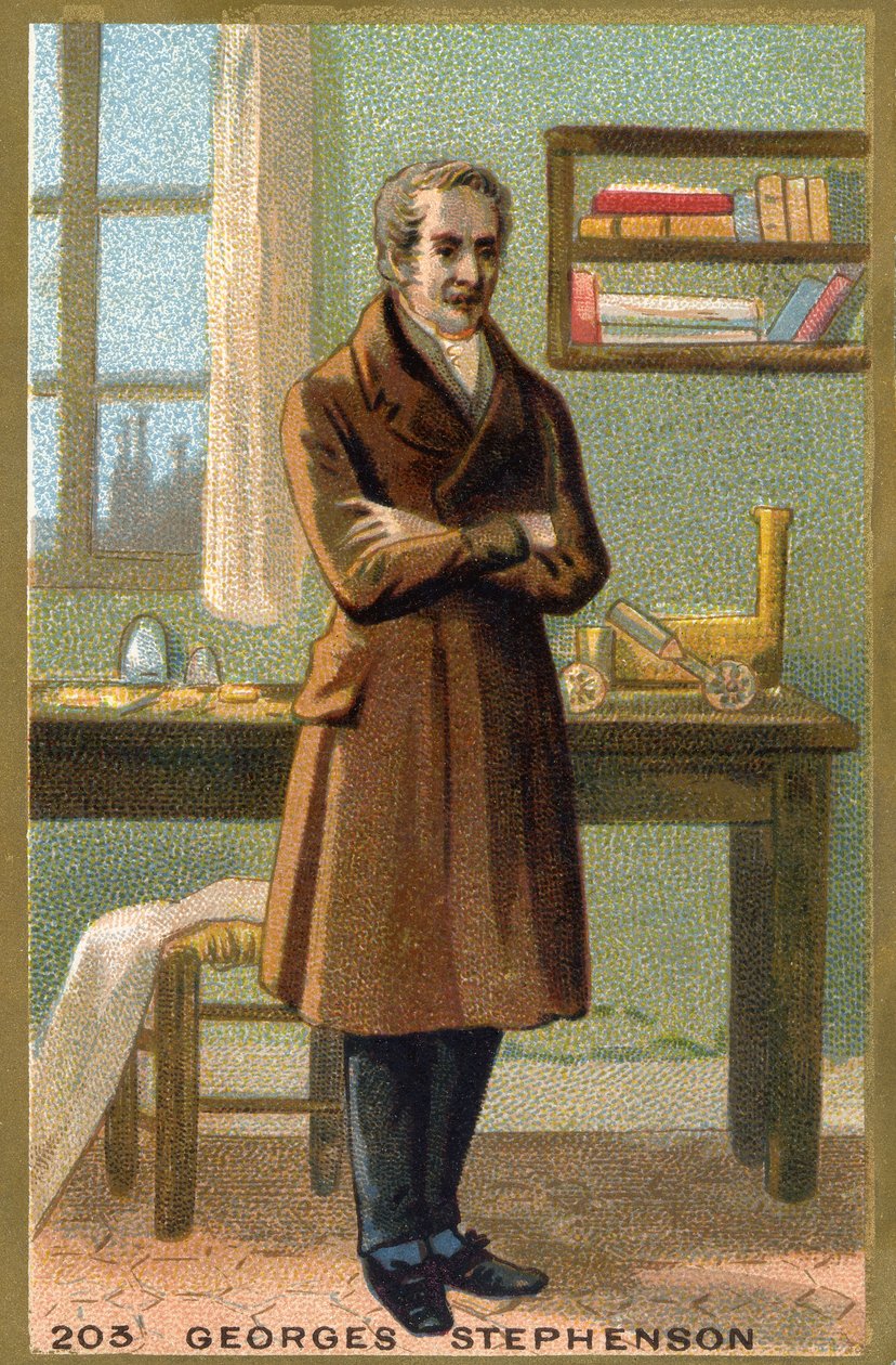 George Stephenson (1781-1848) brit mérnök portréja. alkotó: Unknown artist