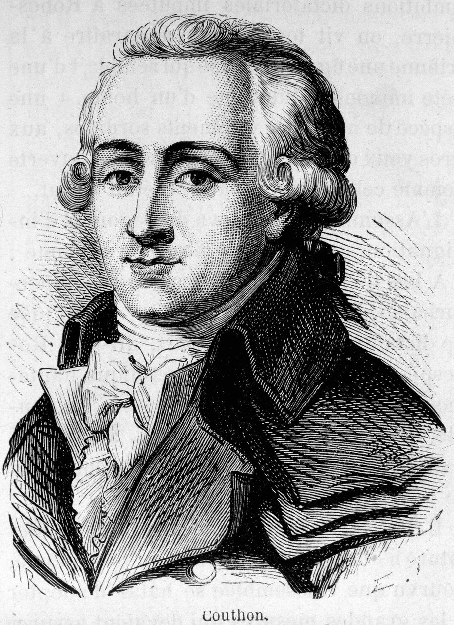 Georges Couthon (1755-1794) francia politikus portréja. alkotó: Unknown artist