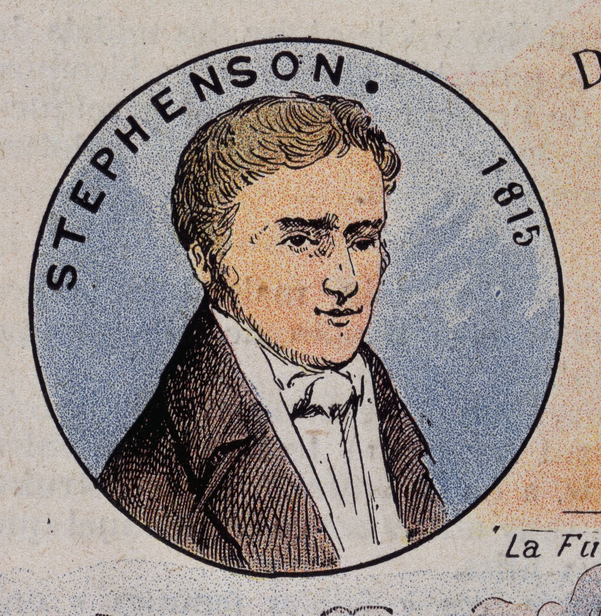 Georges Stephenson portréja 1815-ben (1781-1848), brit mérnök (1814-ben az első gőzmozdony) alkotó: Unknown artist
