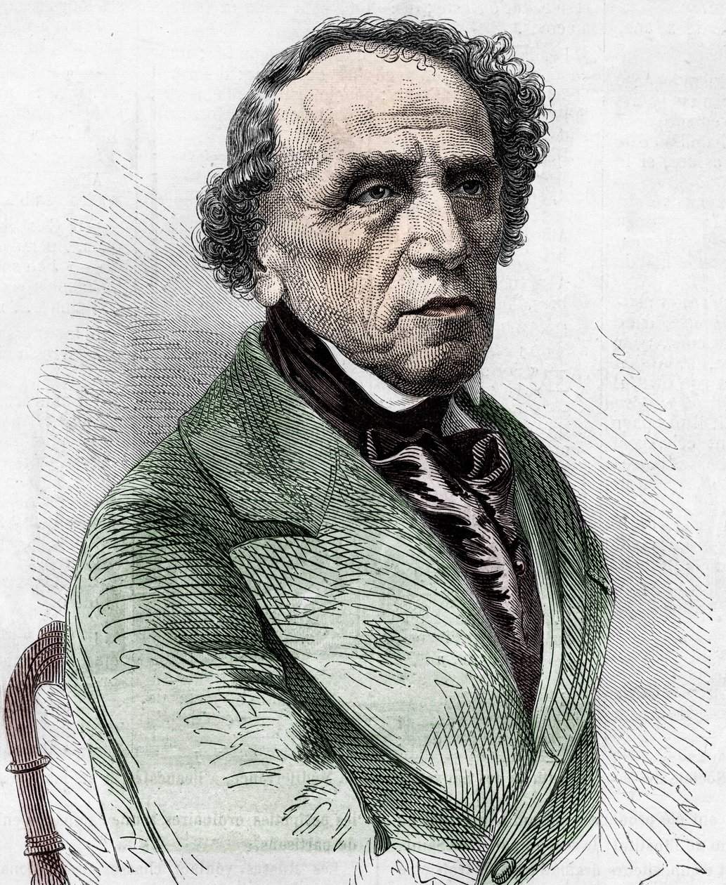 Giacomo Meyerbeer (1791-1864) német zeneszerző portréja. alkotó: Unknown artist