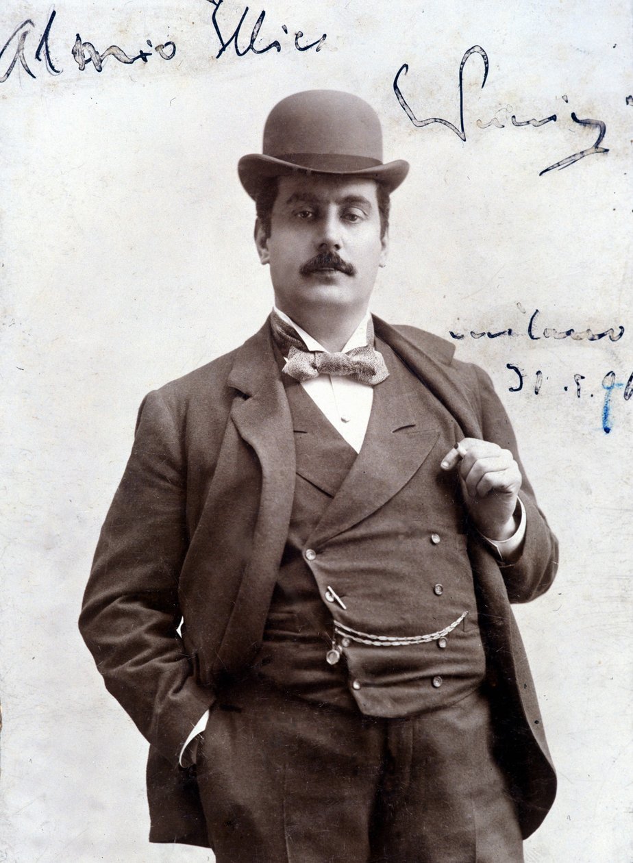 Giacomo Puccini portréja 1896-ban (1858-1924), olasz zeneszerző. alkotó: Unknown artist