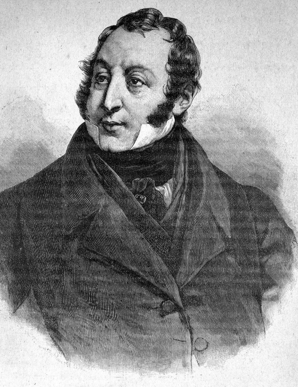 Gioacchino Rossini (1792-1868) portréja – a „” The Contemporains” című filmben, n.d. század vége. alkotó: Unknown artist