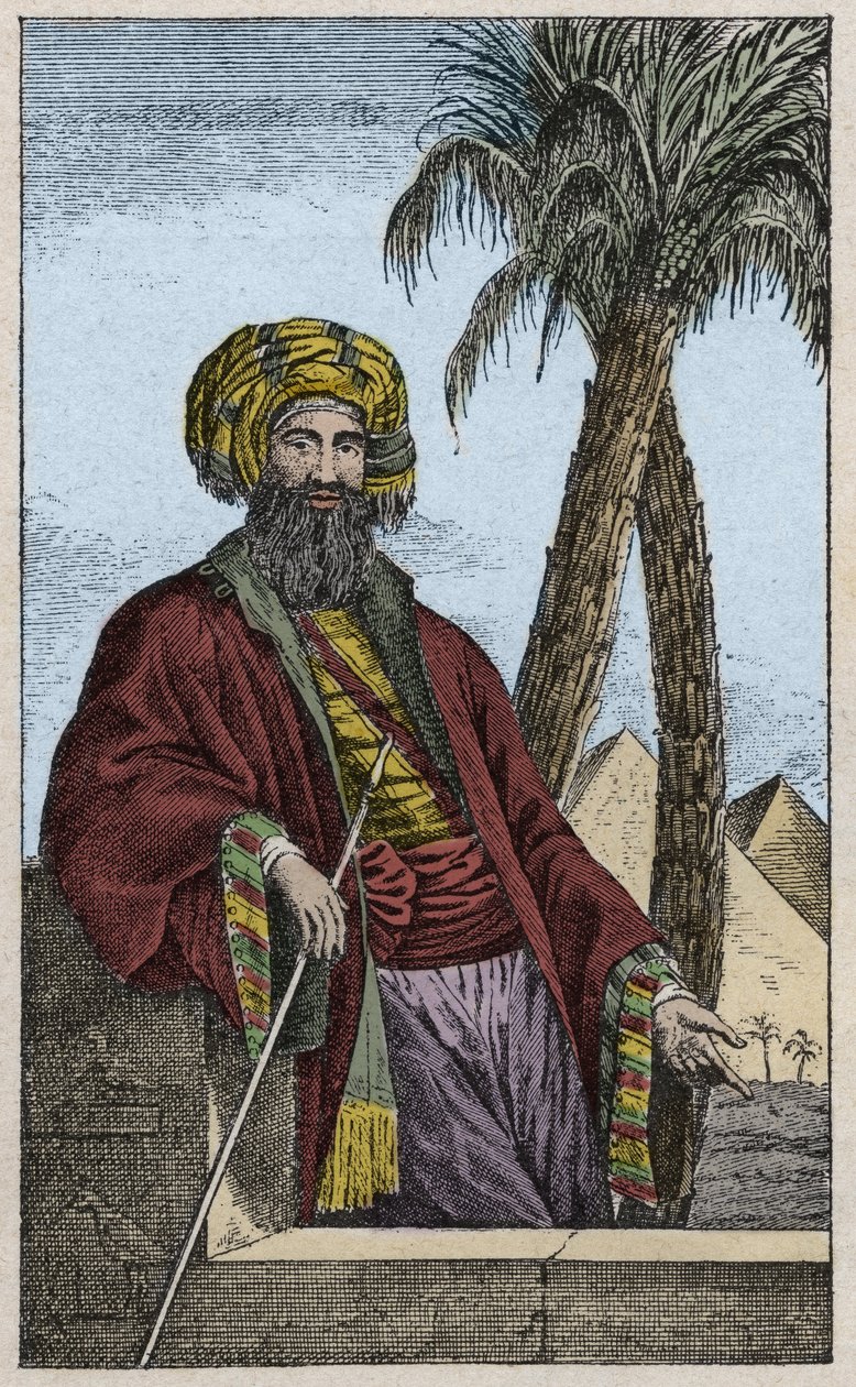 Giovanni Battista (Gianbattista) Belzoni (1778-1823) olasz felfedező és régész portréja, aki fontos régészeti felfedezéseket tett Egyiptomban - Giovanni Battista Belzoni (1778-1823) olasz felfedező és régész portréja, metszet alkotó: Unknown artist