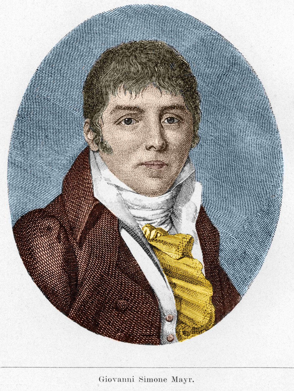 Giovanni Simone Mayr (Johann Simon Mayr) olasz zeneszerző (1763-1845) portréja alkotó: Unknown artist