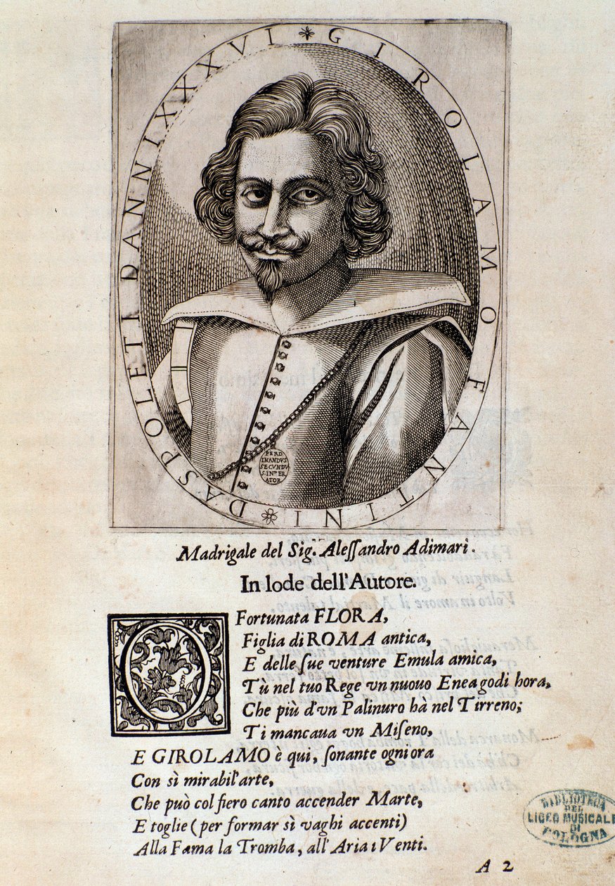Girolamo Fantini portréja (metszet) alkotó: Unknown artist