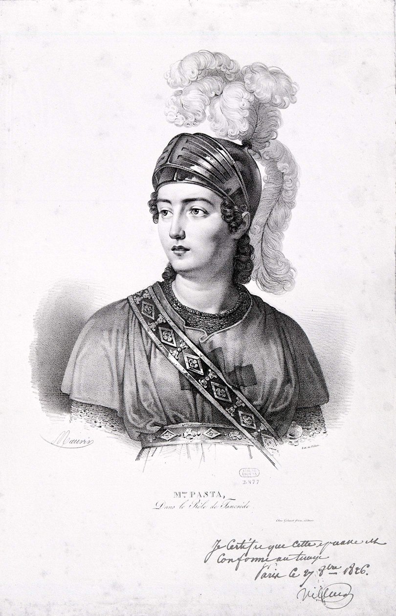 Giuditta Pasta (1797-1865) portréja. alkotó: Unknown artist