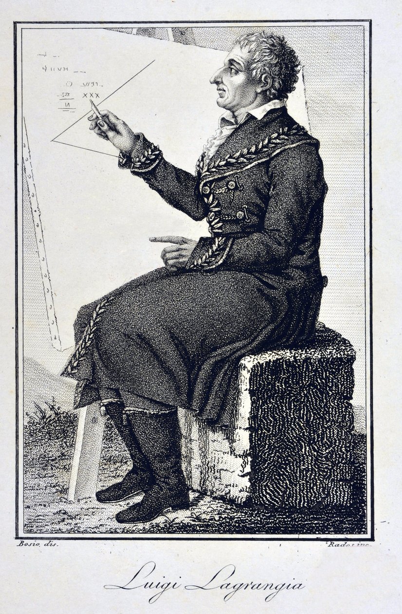 Giuseppe Ludovico De la Grange Tournier (1736-1813) portréja - Joseph Louis (Joseph-Louis), Lagrange gróf (1736-1813), francia matematikus portréja alkotó: Unknown artist