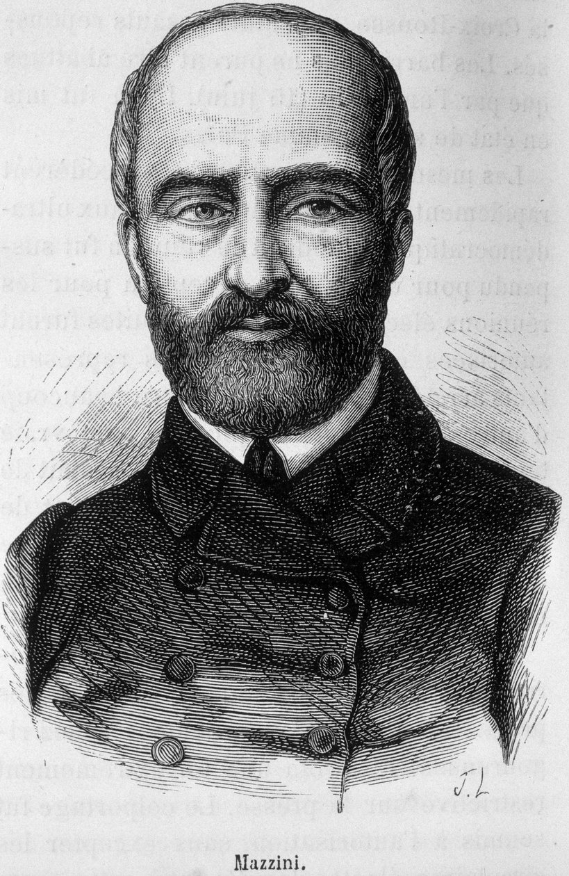 Giuseppe Mazzini olasz hazafi és forradalmár portréja (1805 vagy 1808-1872) alkotó: Unknown artist