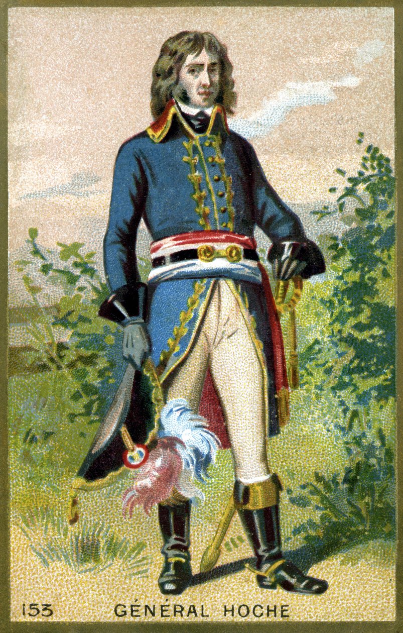 Hoche tábornok (1768 - 1797) portréja. A 19. század végének kromolitográfiája. alkotó: Unknown artist