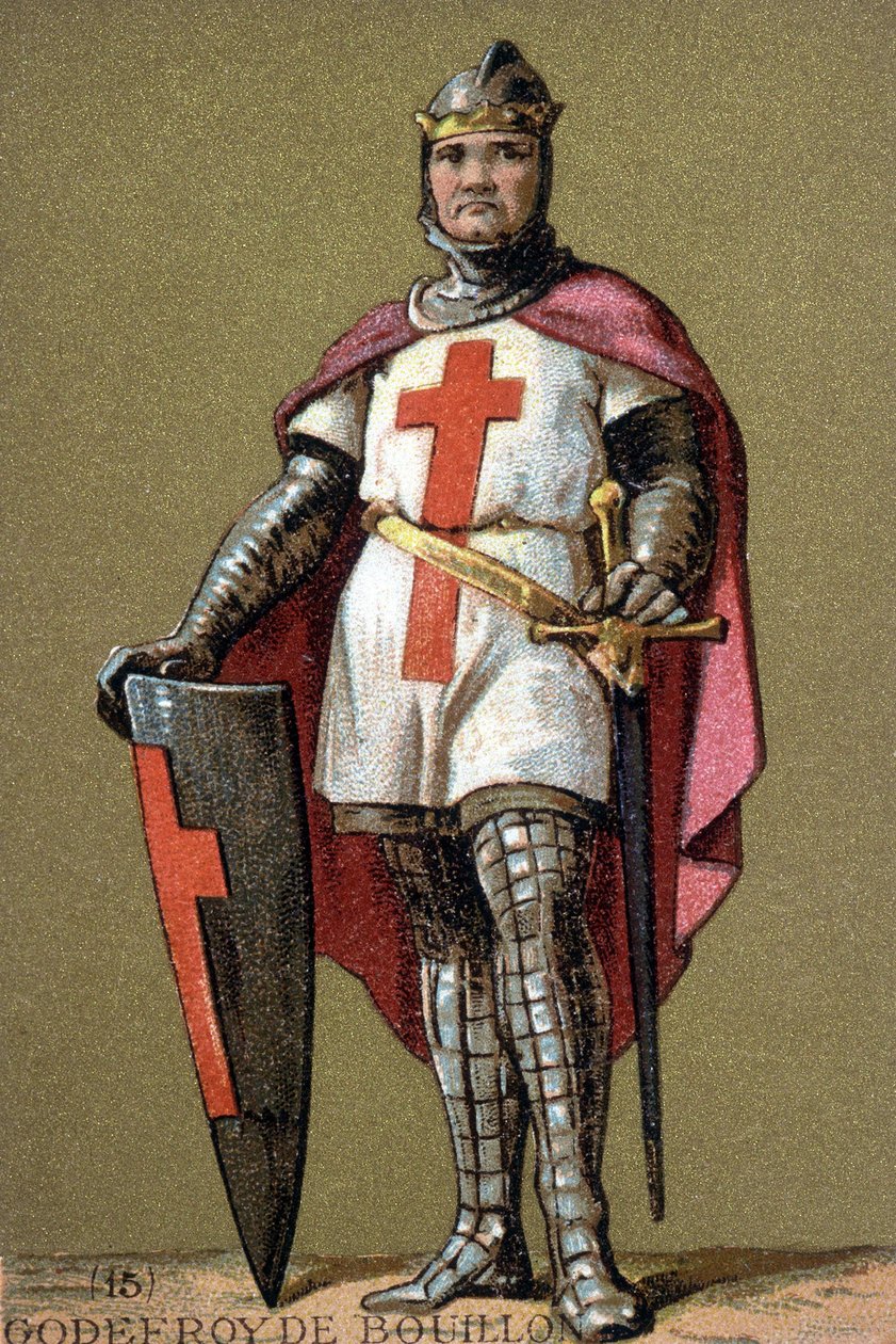 Bouillon Godfrey portréja keresztes lovagként alkotó: Unknown artist