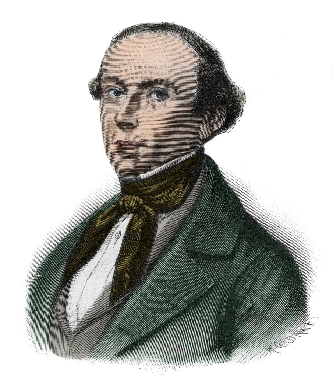 Gottfried Ludolf Camphausen (1803-1890) porosz politikus, Poroszország miniszterelnökének portréja - Gottfried Ludolf Camphausen (1803-1890) bankár és rénai politikus. alkotó: Unknown artist