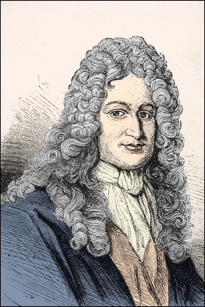 Gottfried Wilhelm Leibniz (1646-1716) német filozófus portréja. alkotó: Unknown artist