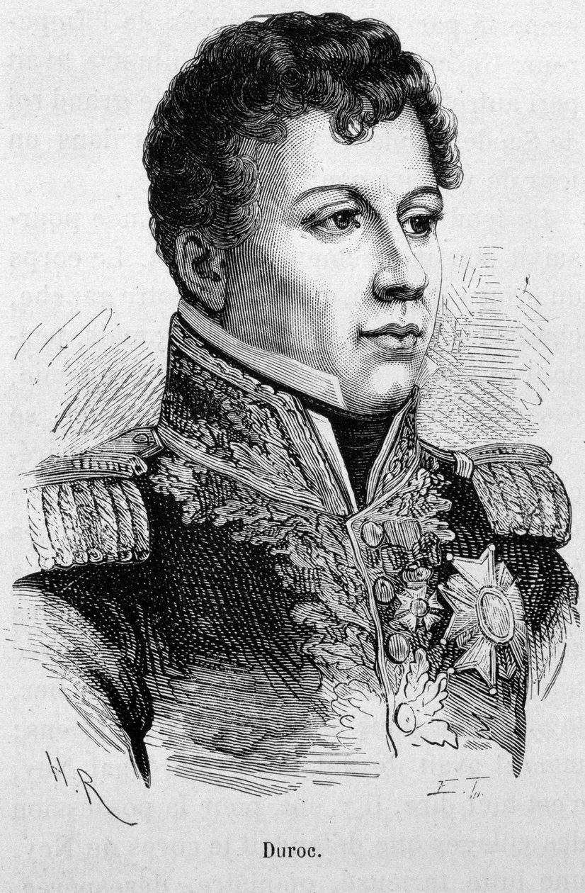 Géraud Christophe Michel Duroc (1772 - 1813) portréja. század végi metszet a „Histoire de France”-ban, H. Martin. alkotó: Unknown artist