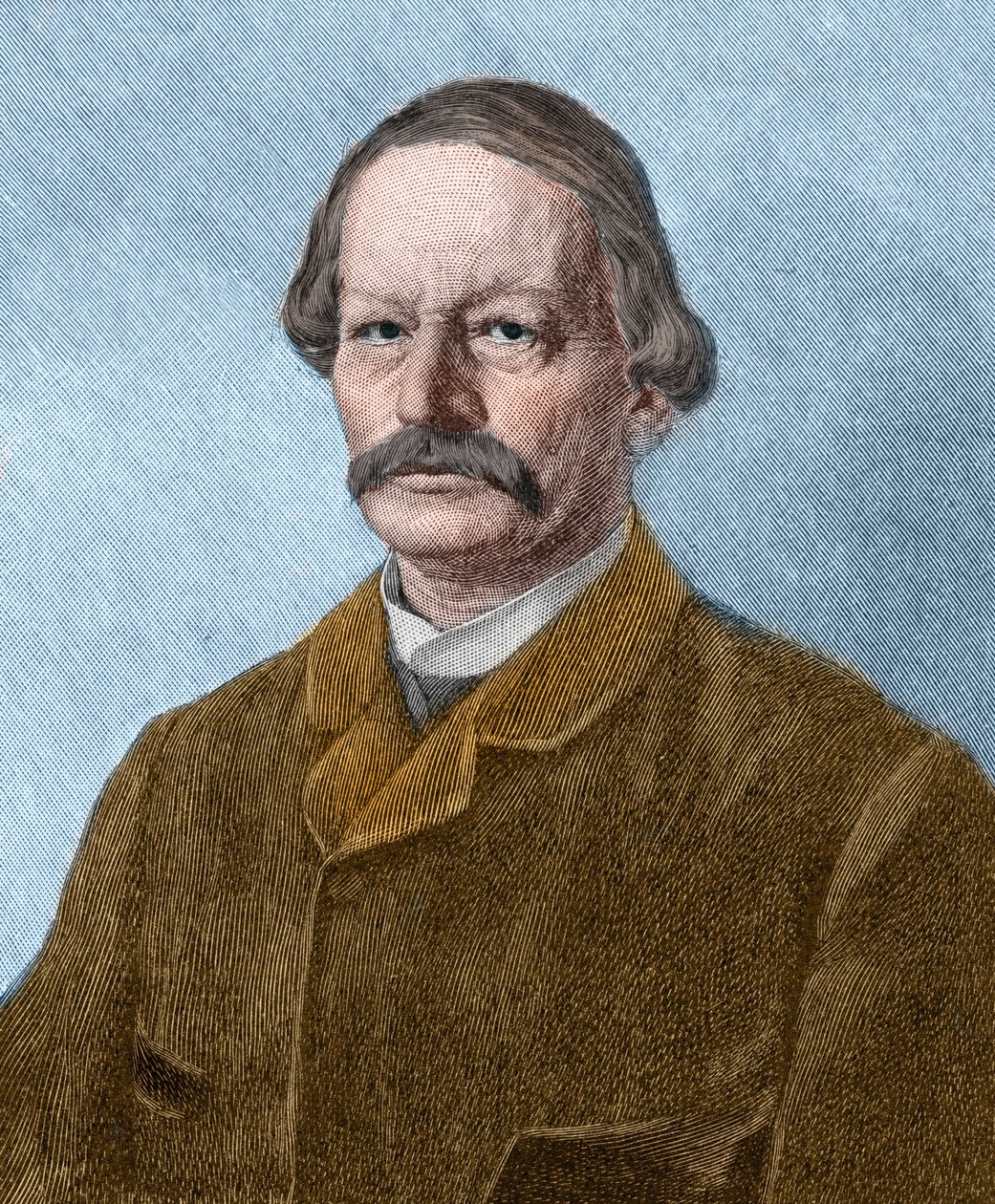 Gustav Freytag (1816-1895) német író portréja. alkotó: Unknown artist