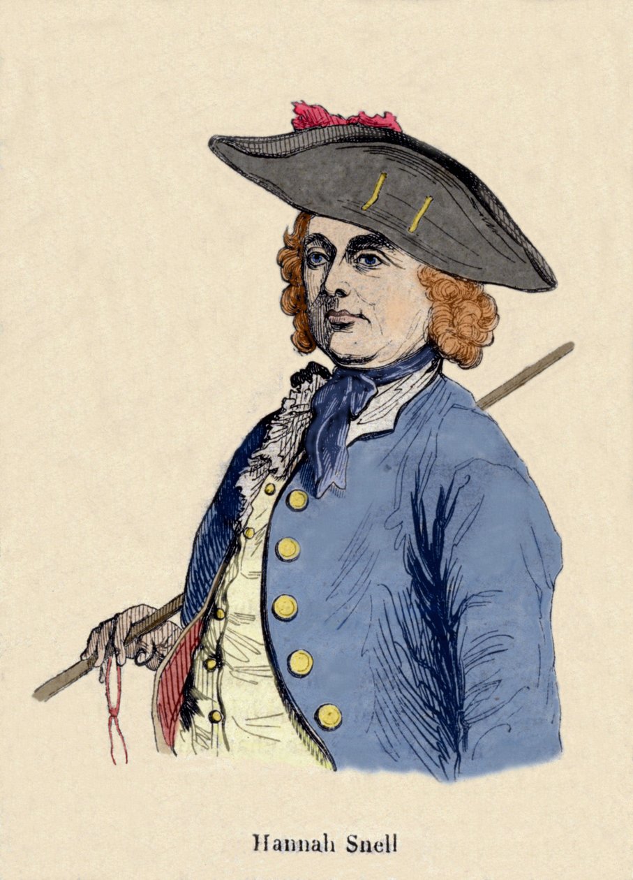 Hannah Snell (1723-1792) katonanő portréja, egy angol férfi volt, aki a férfi szerepében katonává vált. alkotó: Unknown artist