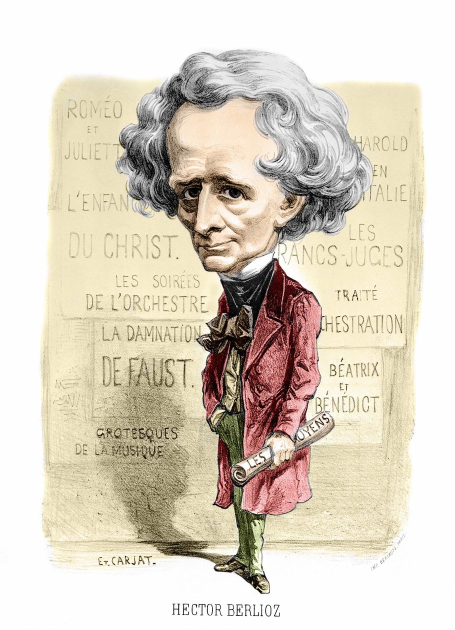 Carjat Hector Berlioz portréja. SD. század vége. alkotó: Unknown artist