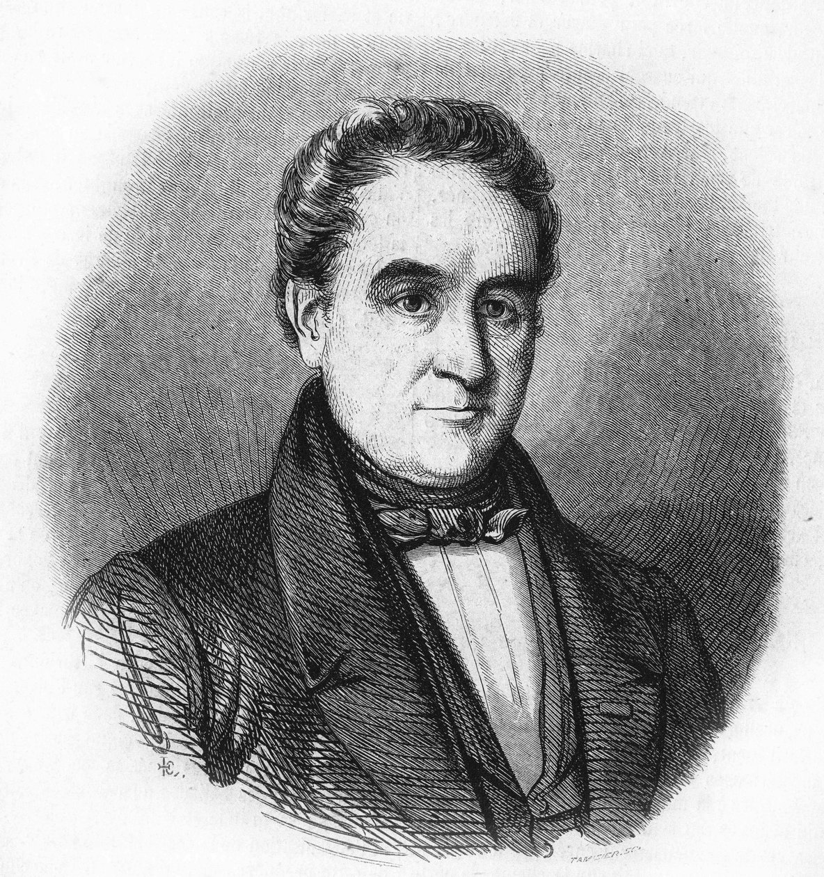 Hendrik Tollens portréja 1780-1856. holland költő. alkotó: Unknown artist