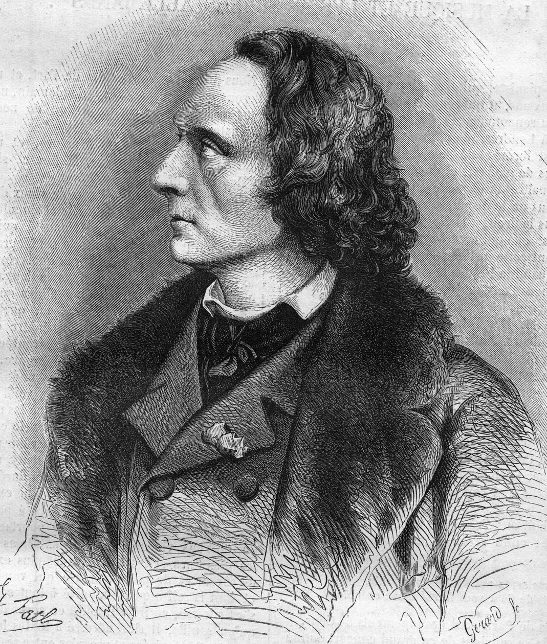Henri Litolff (1818-1891) francia zongoraművész és zeneszerző portréja. alkotó: Unknown artist