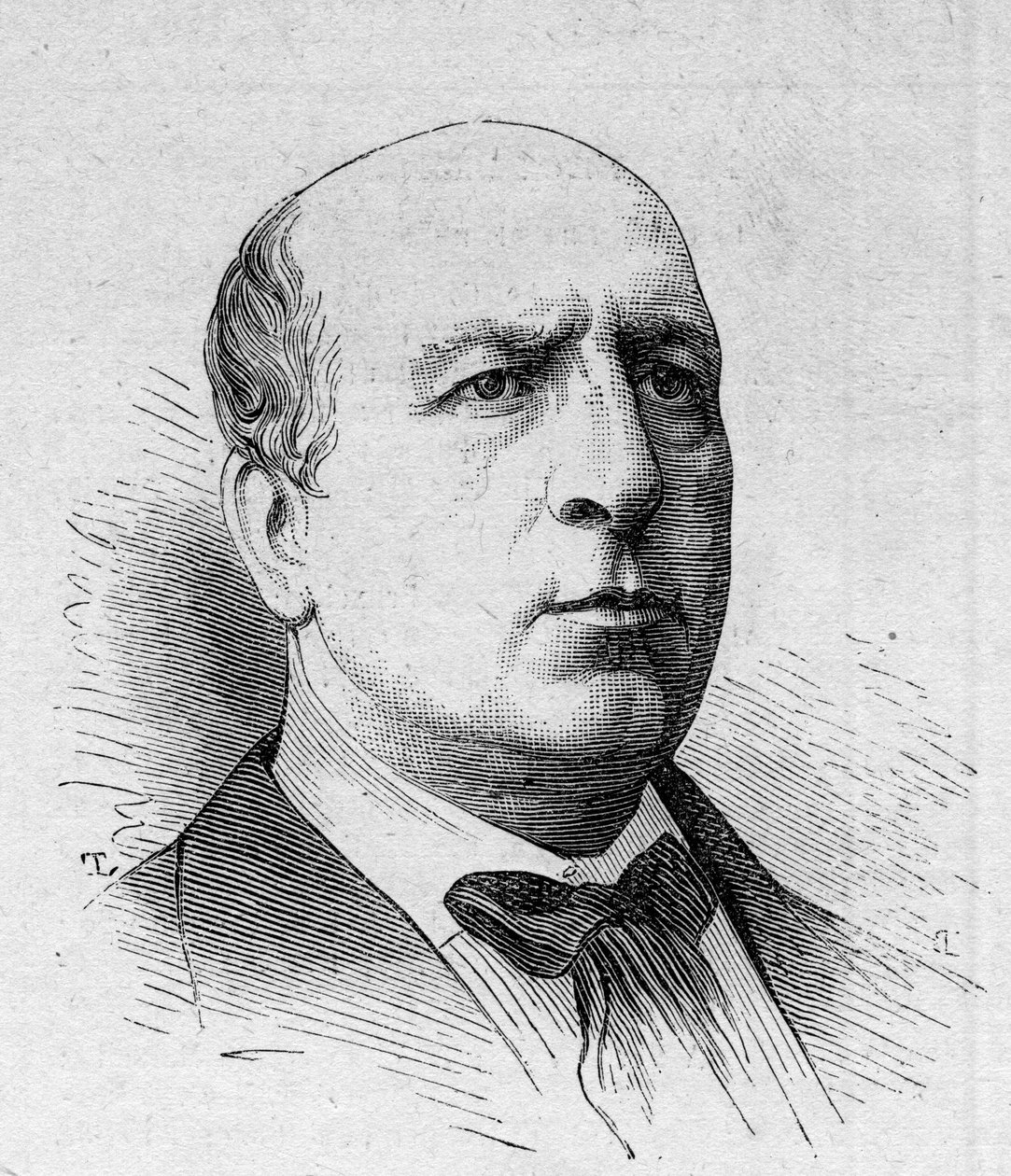 Henri Maubant (1821-1908) francia komikus, a Comedie Francaise tagja portréja. Metszet a „” Le Monde Illustré”” n¡1168-ban, 1879. augusztus 16.. alkotó: Unknown artist