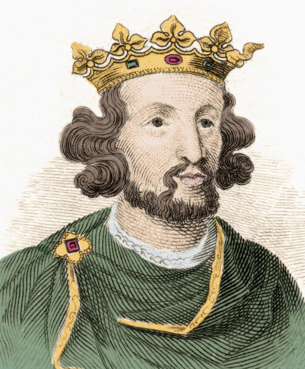 Henrik Plantagenet (1207-1272), angol király portréja. alkotó: Unknown artist