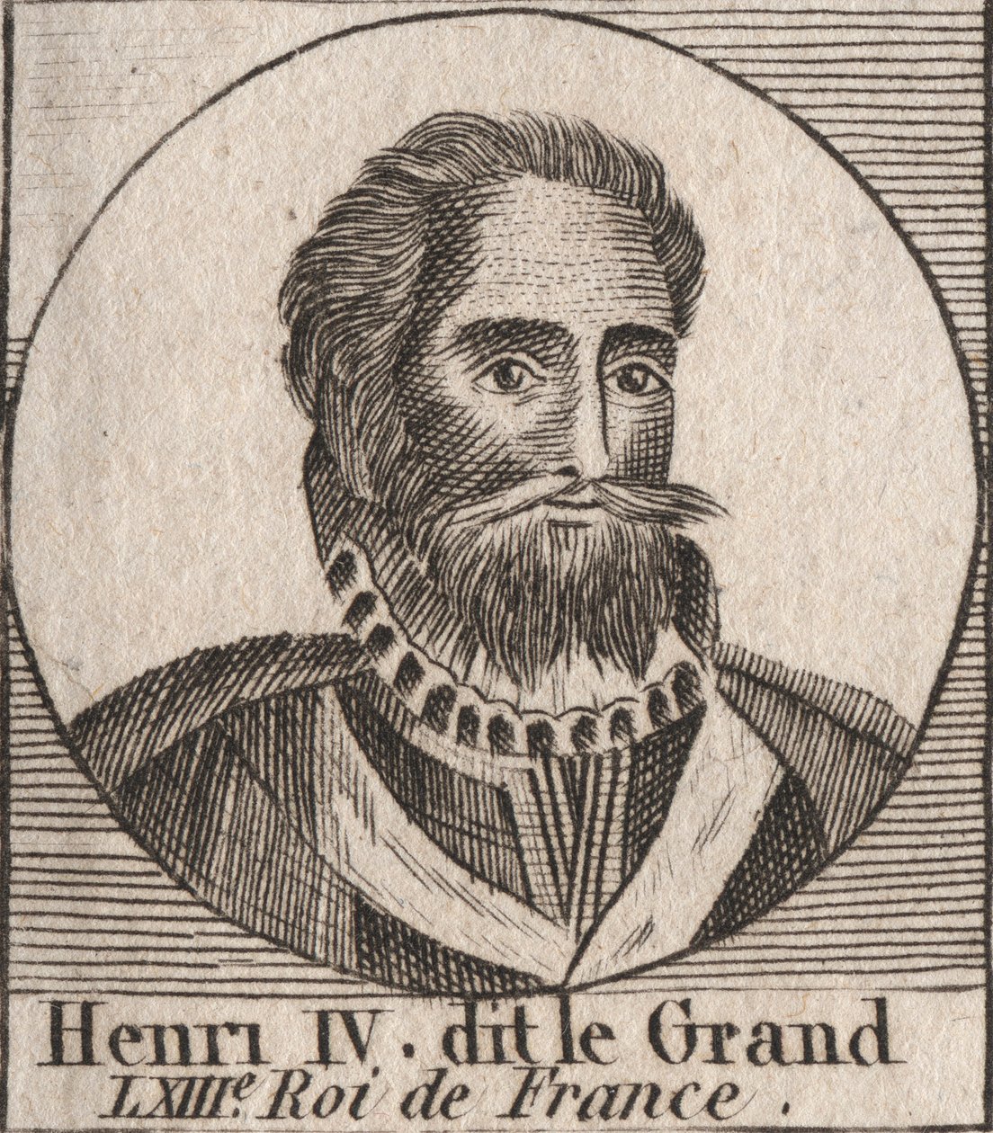 Henrik (1553-1610) francia király portréja – IV. Henrik (1553-1610) francia király portréja – metszet az „Instruction sur l