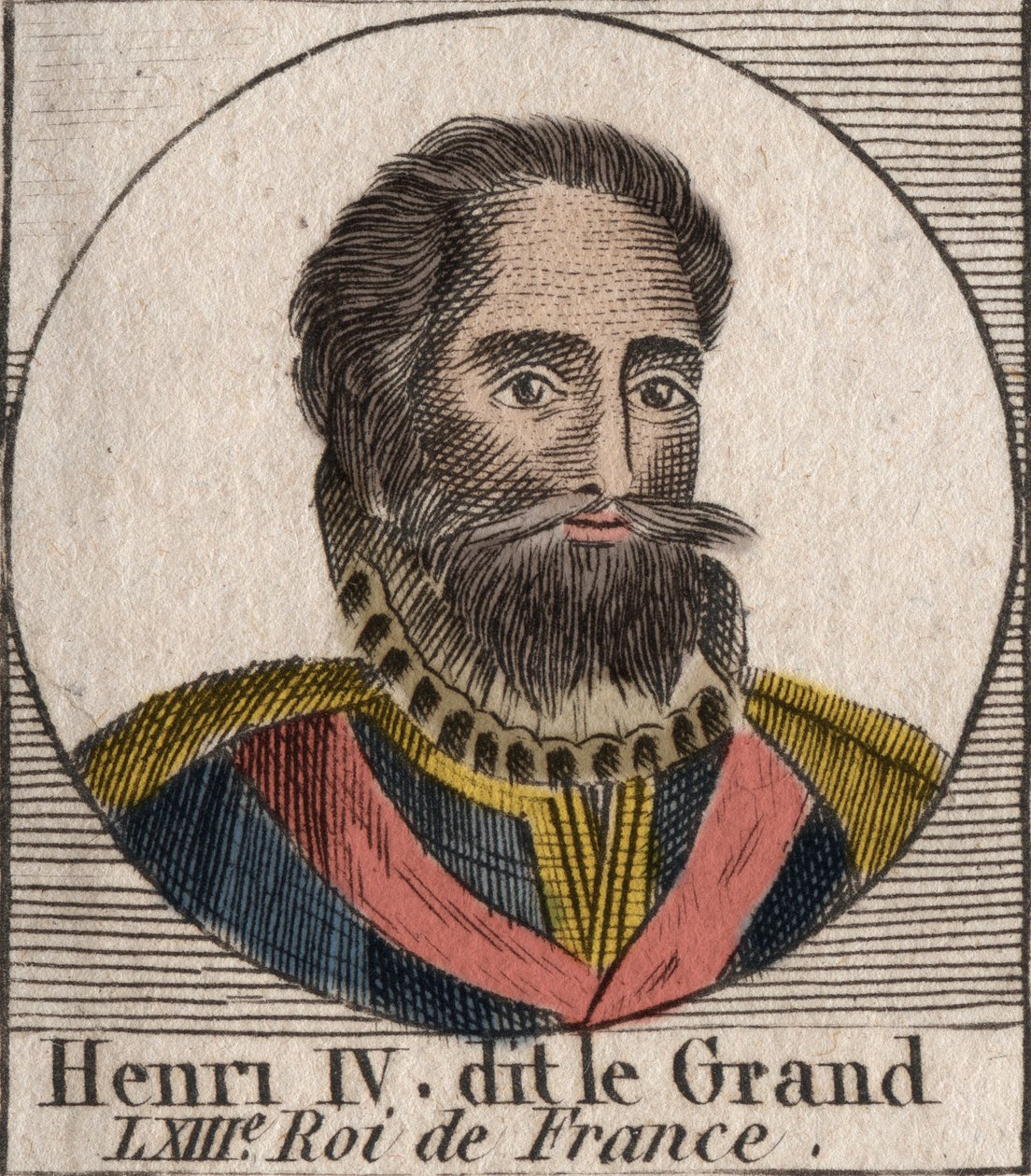 Henrik (1553-1610) francia király portréja – IV. Henrik (1553-1610) francia király portréja – metszet az „Instruction sur l