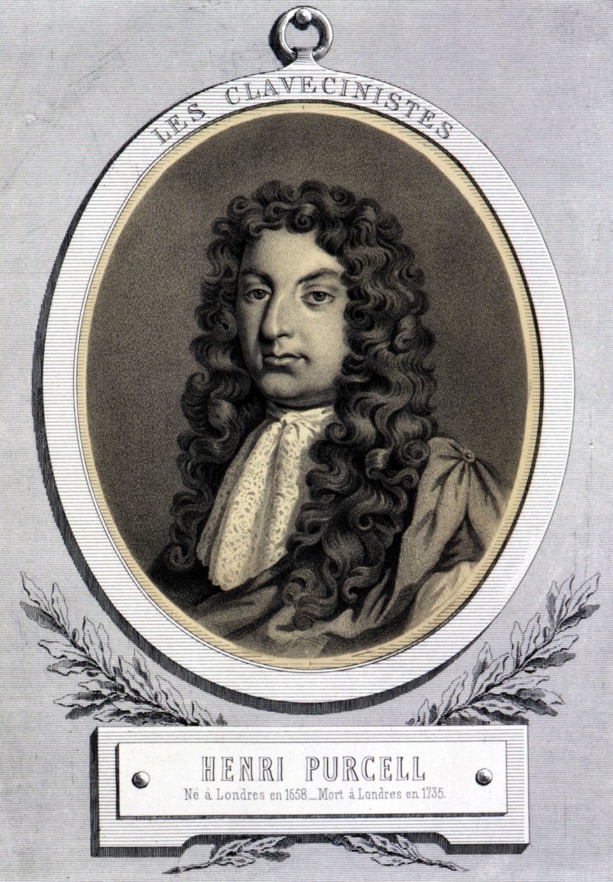 Henry Purcell (1659-1695) brit zeneszerző portréja. alkotó: Unknown artist