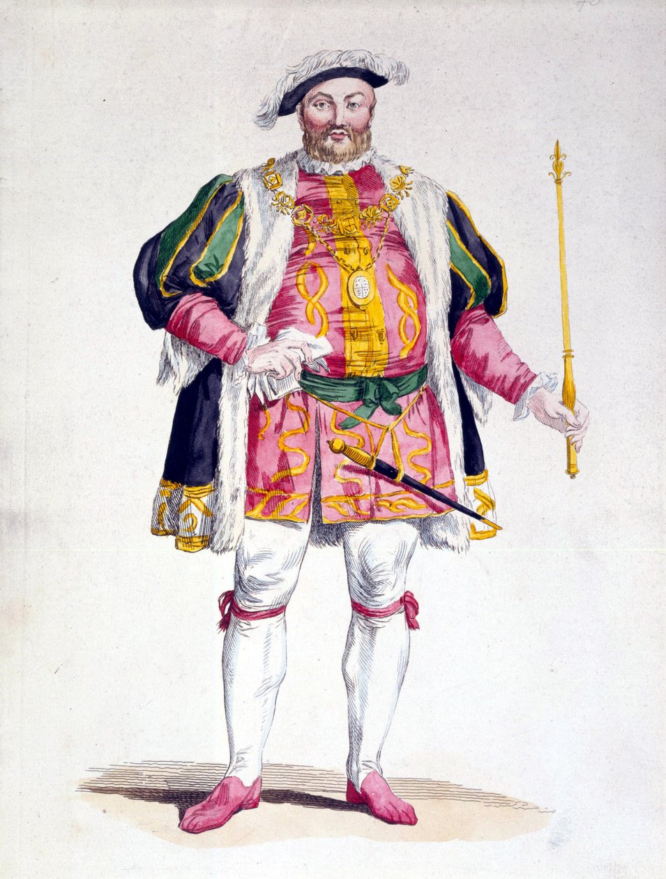 Henrik (1491-1547) angol portréja. alkotó: Unknown artist