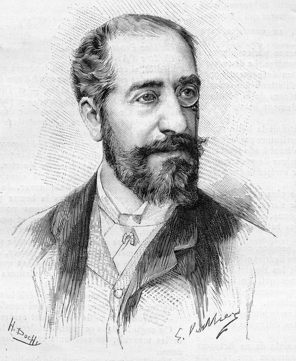 Henry de Pene (meghalt 1888) portréja, a 19. század végének gazdag francia társadalmának politikai és társadalmi lapja, a „Gaulois” főszerkesztője. alkotó: Unknown artist