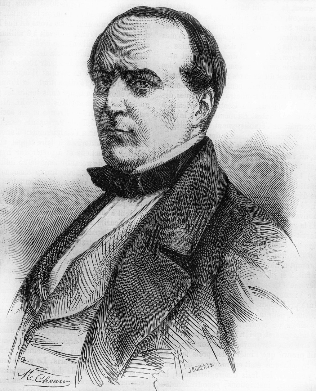 Hippolyte Fortoul (1811-1856) portréja. tengerészeti miniszter és közoktatási miniszter. Metszet 1866-ból. alkotó: Unknown artist
