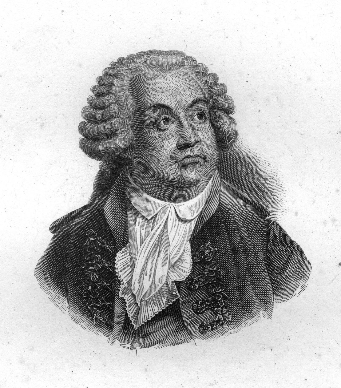 Honore Gabriel (Honore-Gabriel) Riqueti, Mirabeau grófjának (1749-1791) portréja, metszet a XIX. alkotó: Unknown artist